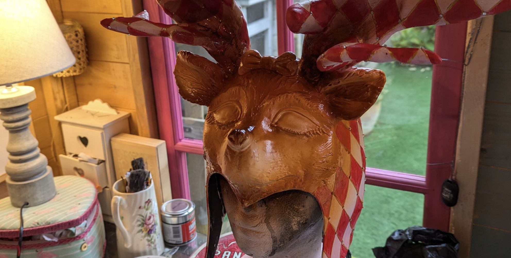 Behind the scenes – Reindeer Headpiece